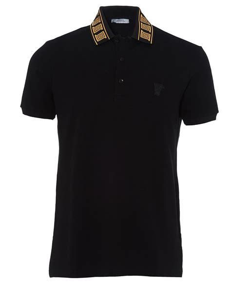 versace collection contrasting collar shirt|Polo shirts Versace Collection .